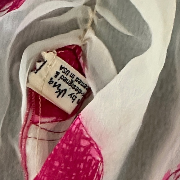 Vintage 60’s Vera Pink Design Silk Head Scarf - Picture 4 of 9
